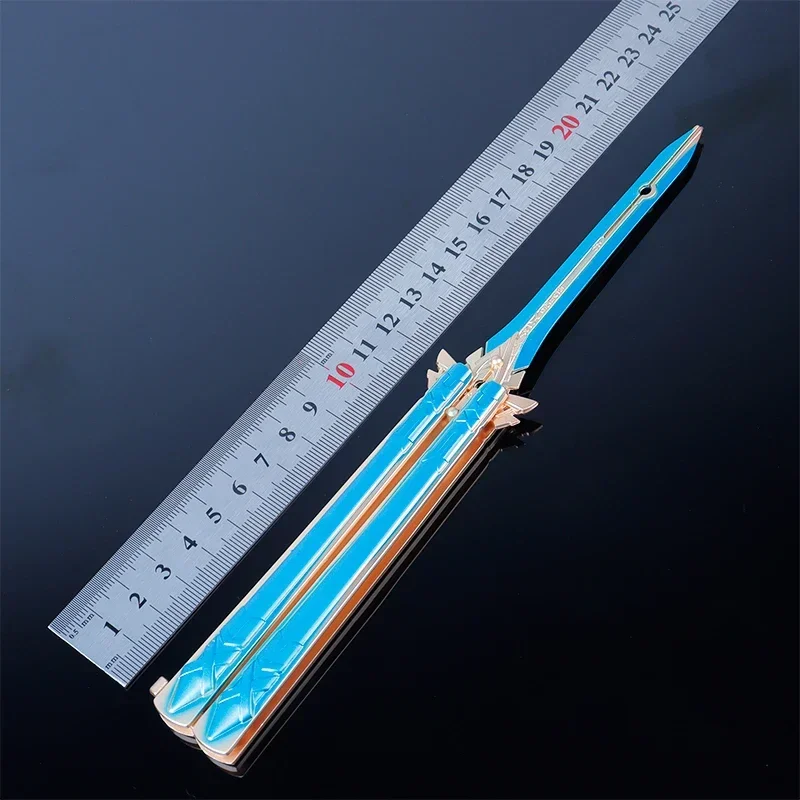 New 21 Styles Animation Butterfly Knife Is Folded and Uncut, and the Novice Boys Practice Throwing Alloy Weapon Models