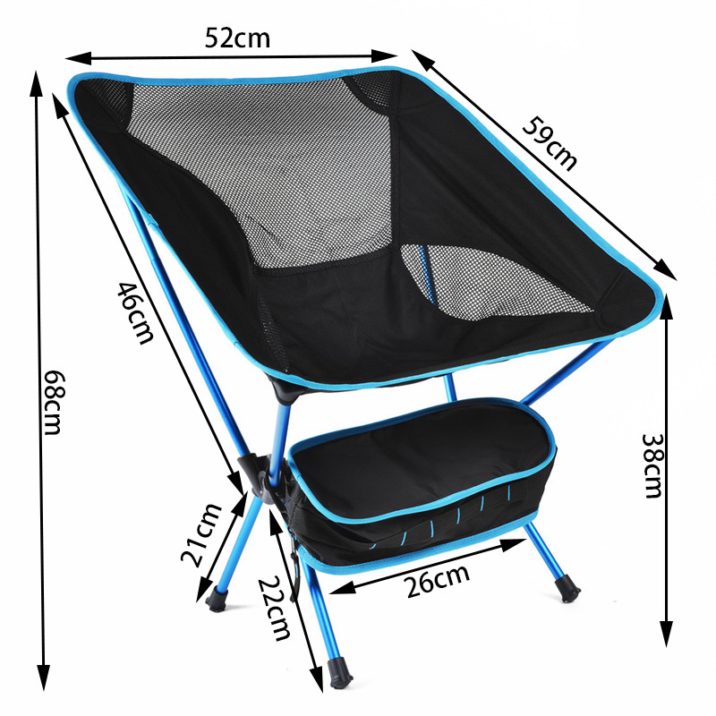 Silla de viaje ultraligera para acampar, silla plegable superdura de alta carga para exteriores, portátil, para playa, senderismo, asiento para Picnic, herramienta de pesca