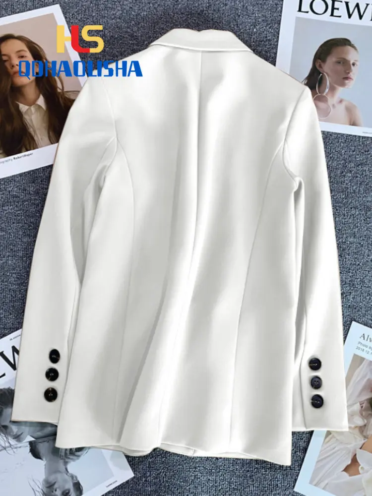 Veste femme nouvelle mode coréenne petit costume haut marron costume manteau vêtements ample tempérament droit mince Blazer pour les femmes