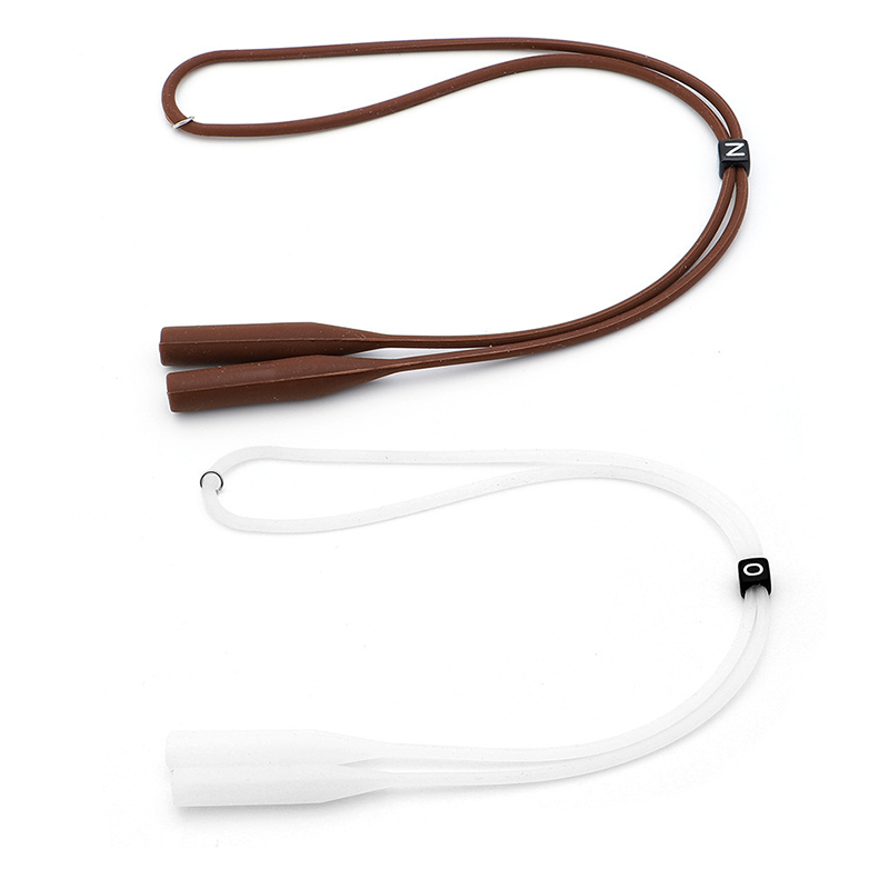 子供と大人のためのシリコンラウンドヘッドチェーン,長くて厚いアンチドロップグラスコード,スポーツ,2個