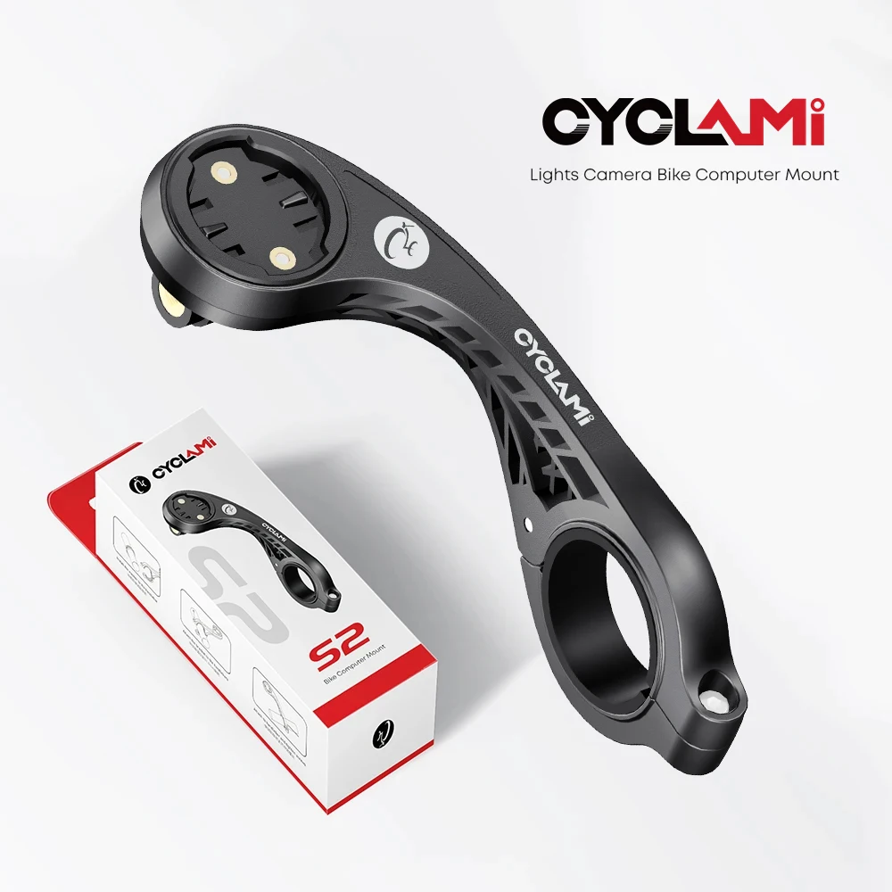 CYCLAMI-Support d'ordinateur pour vélo de route, support de lumière de sauna, GPS, support pour GARMIN, XOSS, IGPSPORT, Magene Coospo Support pour lumière avant