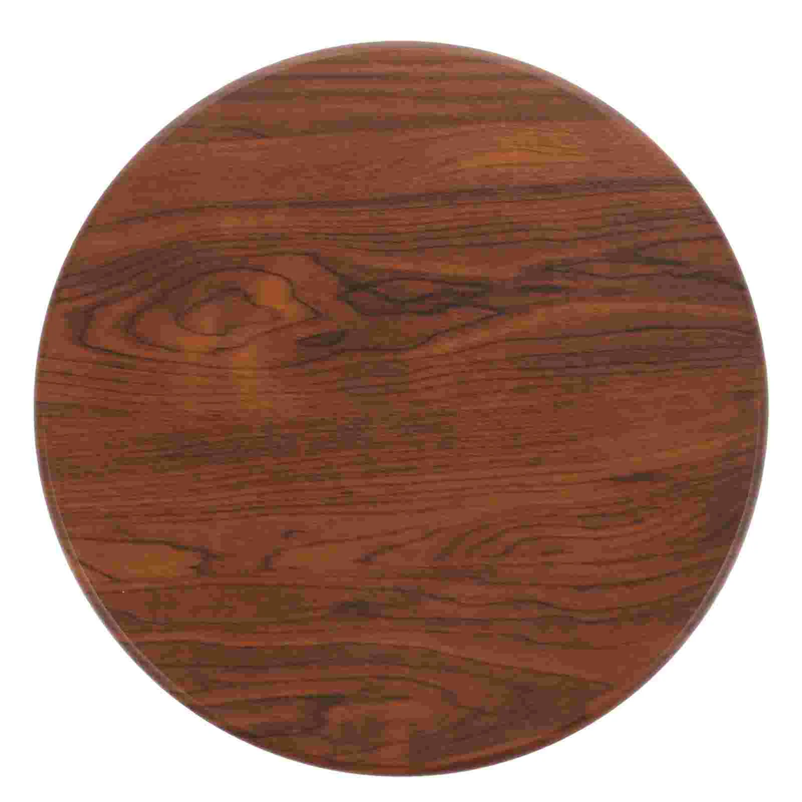 Assento de madeira maciça substituição redonda fezes almofada cadeira de madeira marrom 29cm diâmetro barra fezes parte assento móveis para casa redonda de madeira