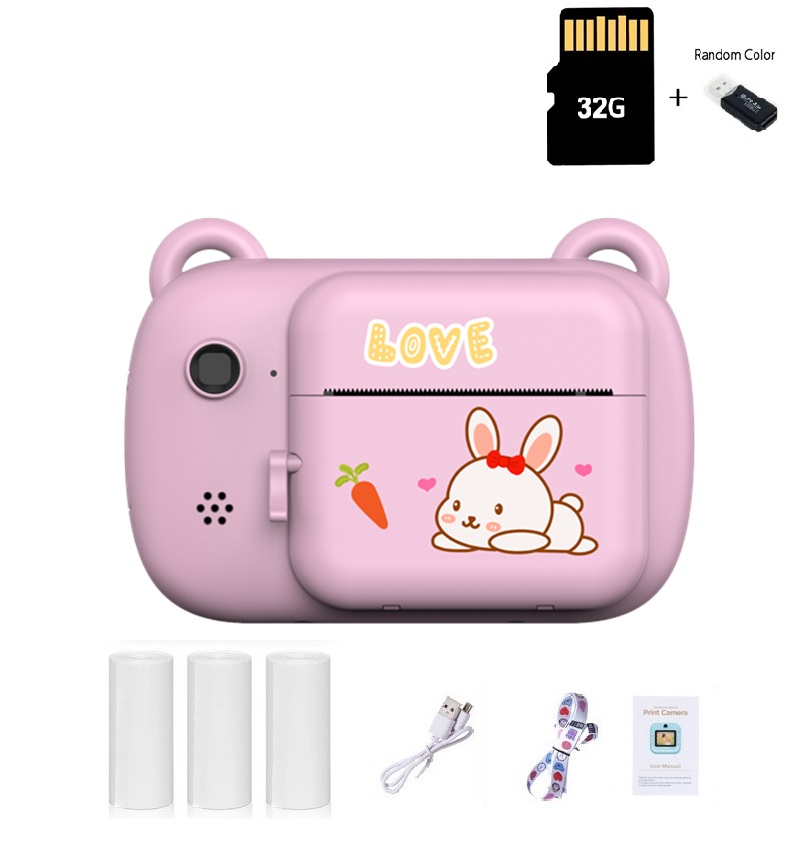 Digitale kindercamera Dubbele camera Instant Printing Camera Draadloze digitale camera voor kinderen Inktloze Instant Photo Printing Camera