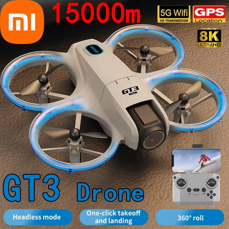 Xiaomi gt3 drone 8k 5g controle remoto com tela de exibição fluxo óptico posicionamento lente elétrica fotografia aérea brinquedo aeronave