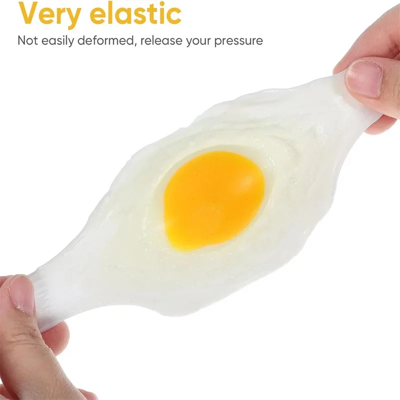 Funky ei squishy speelgoed voor angstverlichting, duidelijke splat bal paasmandvullers voor kinderen volwassenen stressreducer cadeau