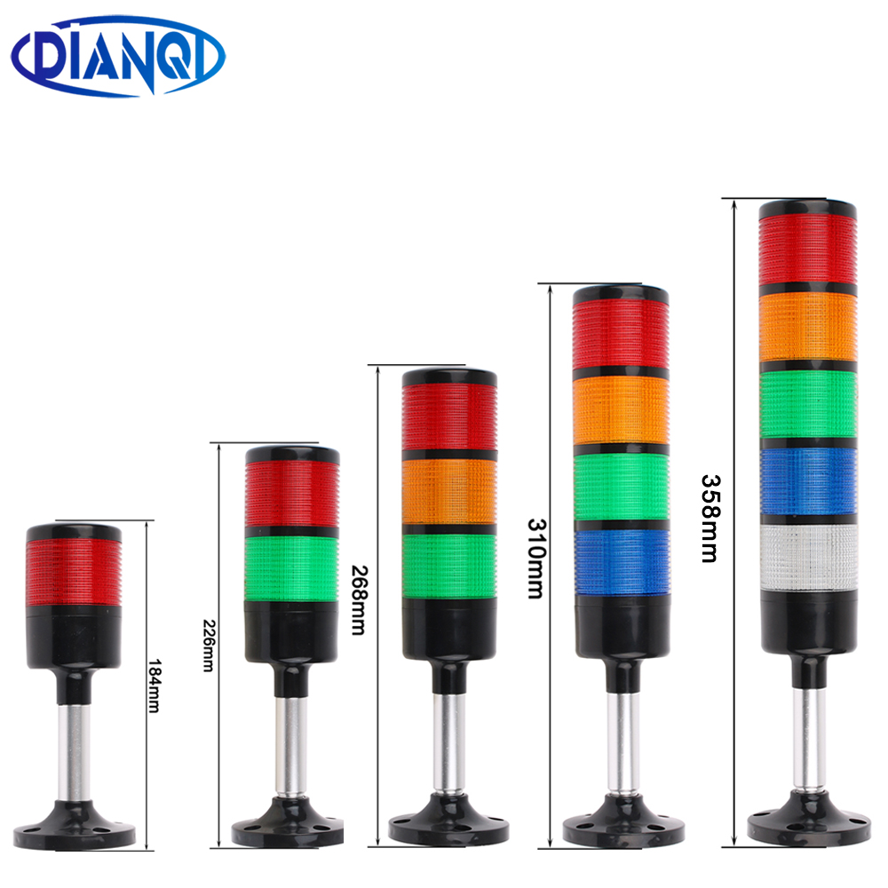 Светодиодный сигнальный светильник, промышленный светильник для станков с ЧПУ, 12 В постоянного тока, 24 В переменного тока, 110 В, 220 В, постоянный мигающий свет