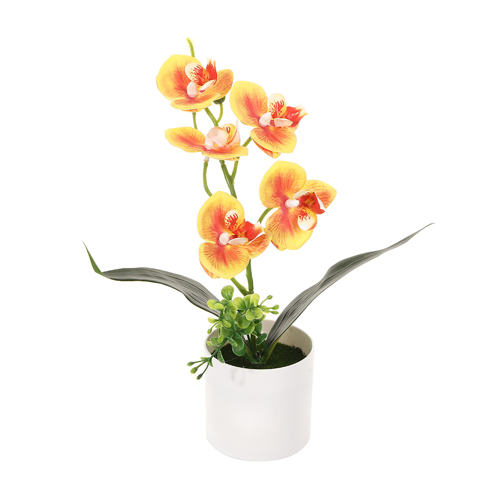 Bonsai simulato farfalla orchidea pianta artificiale in vaso scrivania tavolo da pranzo home office vaso matrimonio decorazione della stanza di casa regalo