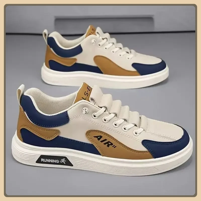 Trend 2025 Scarpe nuove da uomo in pelle Moda Low-top Scarpe casual alla moda da uomo Sport da corsa