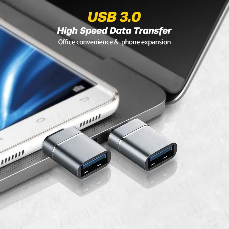 Adaptador OTG tipo C a USB 3,0, convertidor USB C macho a USB hembra para Macbook Air Pro Samsung S21 Xiaomi Huawei C Mouse OTG Plug