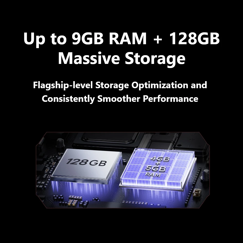 Versión Global DOOGEE 6,56 "Blade10 teléfono resistente pantalla IPS de 90Hz 4GB + 128GB Octa Core Ultra delgado Android 14 desbloqueo facial 5150mAh