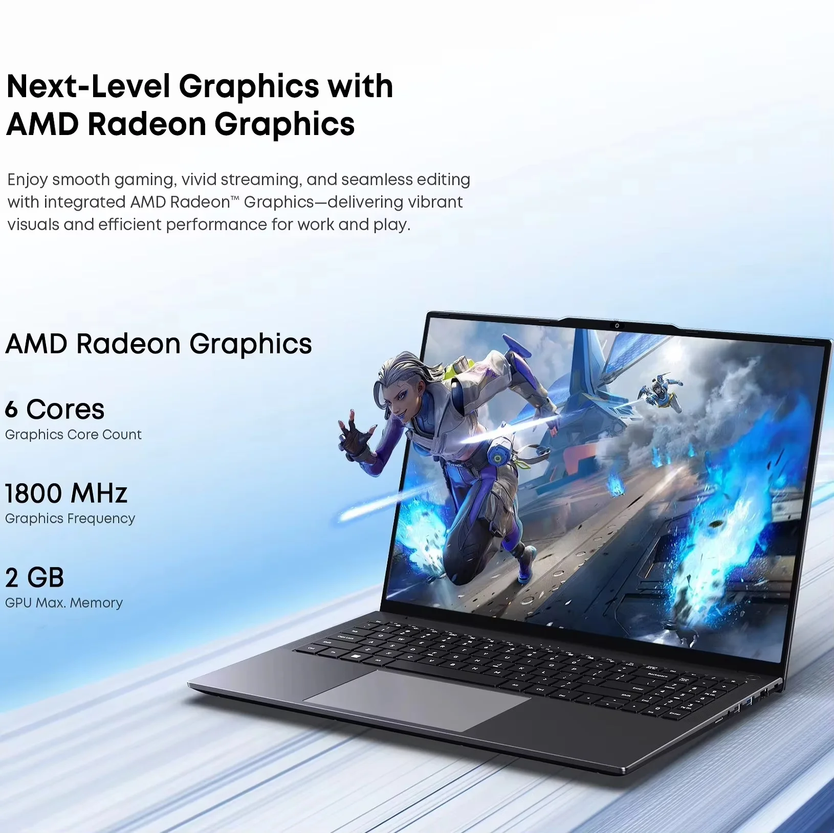 CHUWI 15.6" Corebook Plus  Laptop AMD R5-7430U 16GB RAM 512GB SSD With Cooling Fan Windows 11 Notebook