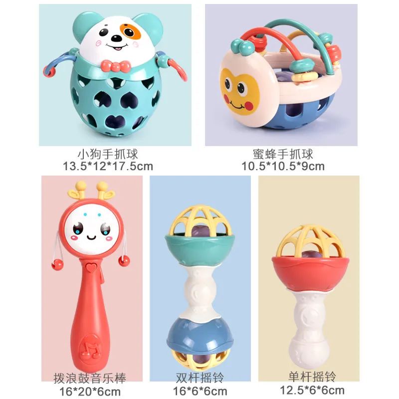 เด็กทารก Rattles ของเล่น 0 12 เดือนเด็กเกม Teether Sensory ทารกแรกเกิดของเล่นพัฒนาการศึกษาของเล่นสําหรับทารก 1 2 ปี
