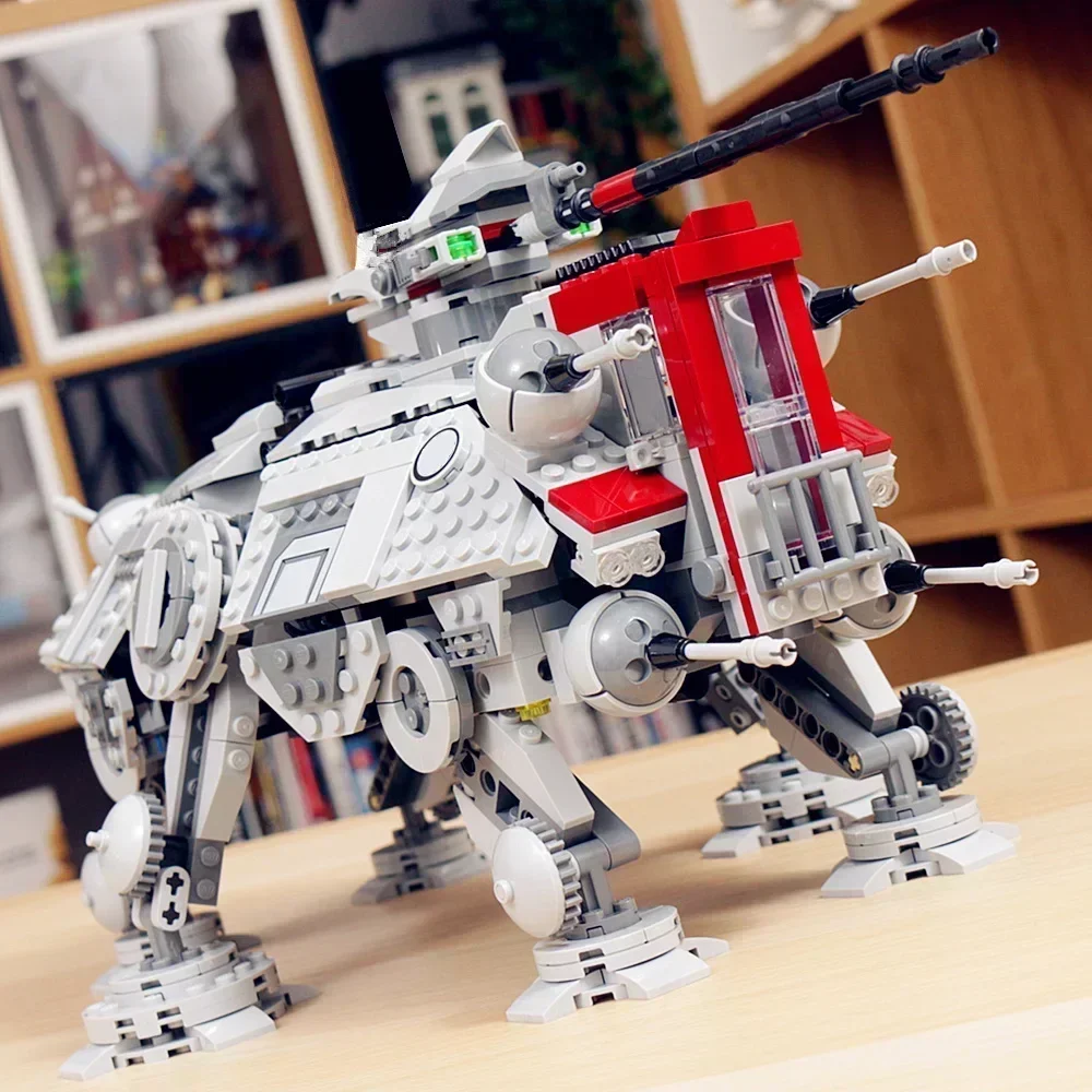 Aliens MOC-AT-Robot Galaxy Space Heavy TE-Droid-Walkers Space-Battle Fighters Model Building Blocks Bricks Toy Gift Boys