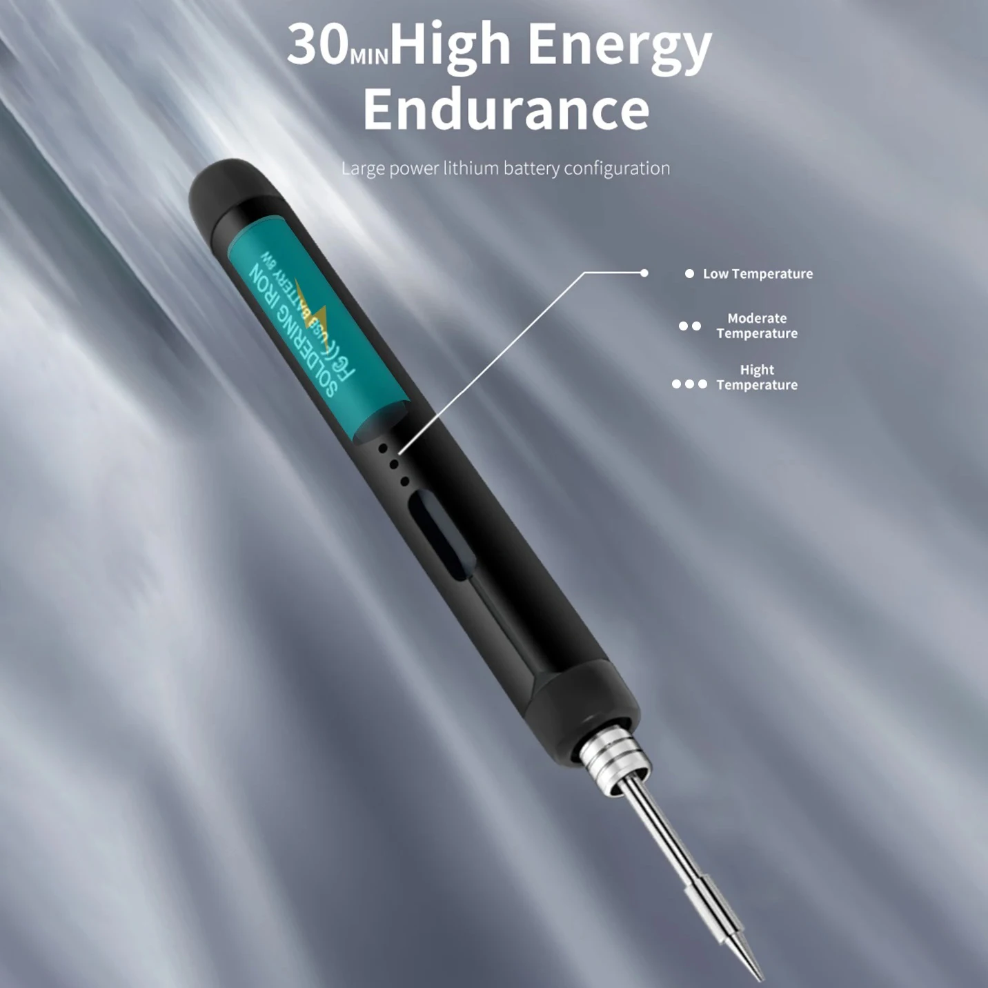 Kit de fer à souder électrique numérique USB multifonctionnel, Intelligent 300-450 ℃   Outil de fer à souder à température réglable