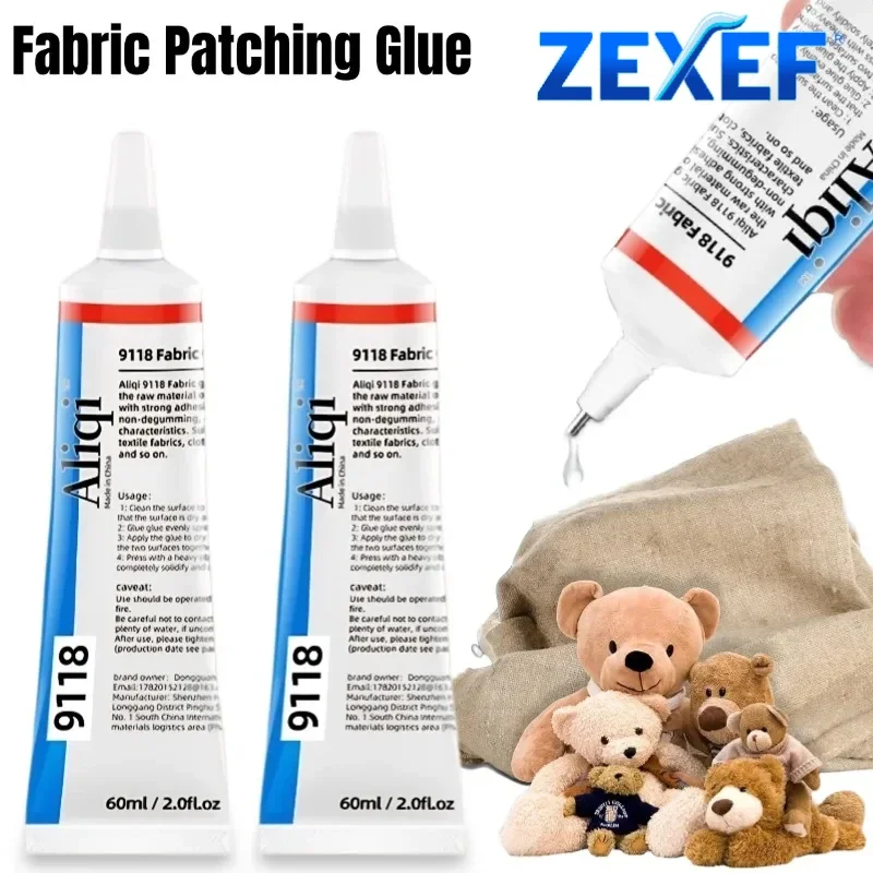 15/60ml Strong Fabric Glue Multipurpose Sewing Repair Transparent Quick Dry Patching Waterproof Tool Abs Adhesive Water