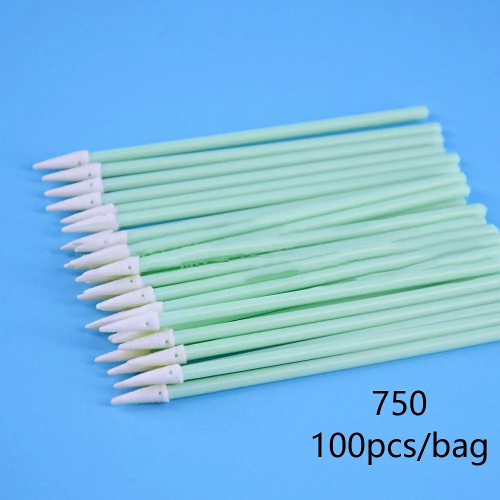 อุตสาหกรรมผ้าฝ้าย Micro Swab เครื่องมือทําความสะอาด Nonwoven Anti-Static Dust Off สําหรับเลนส์ป้องกันหน้าต่างไฟเบอร์เลเซอร์