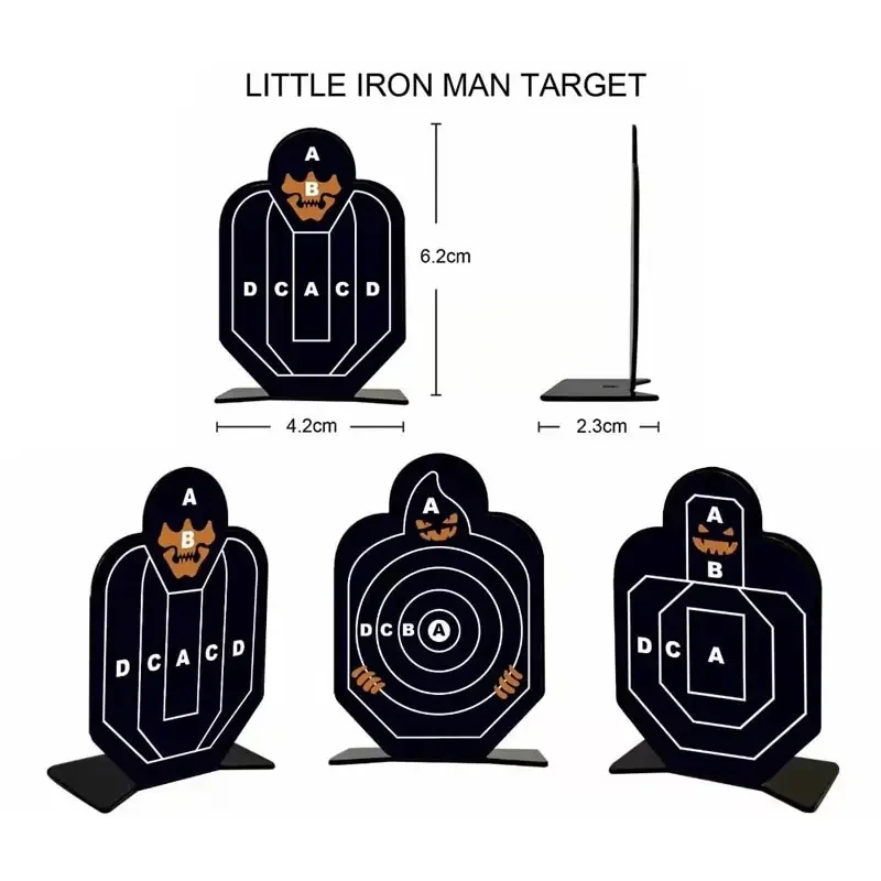 Slingshot Stainless Steel Target Soft Bullet Gun Target Shooting Practice Metal Iron Toy Targets Slingshot Accessories