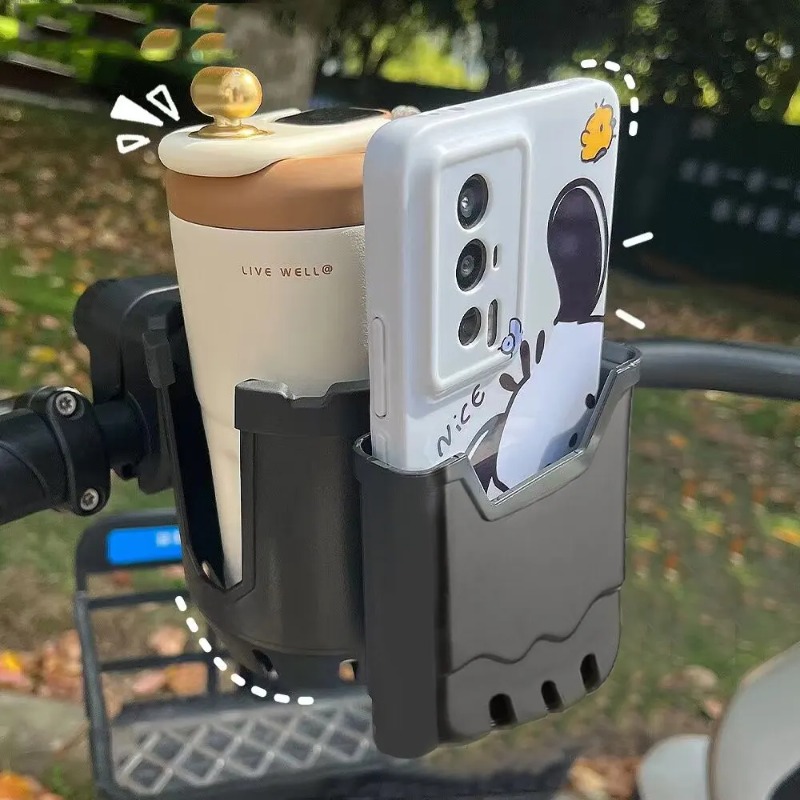 1 pçs acessórios de carrinho suporte de copo suporte do telefone móvel multi função titular carrinho de bicicleta suporte de copo de água