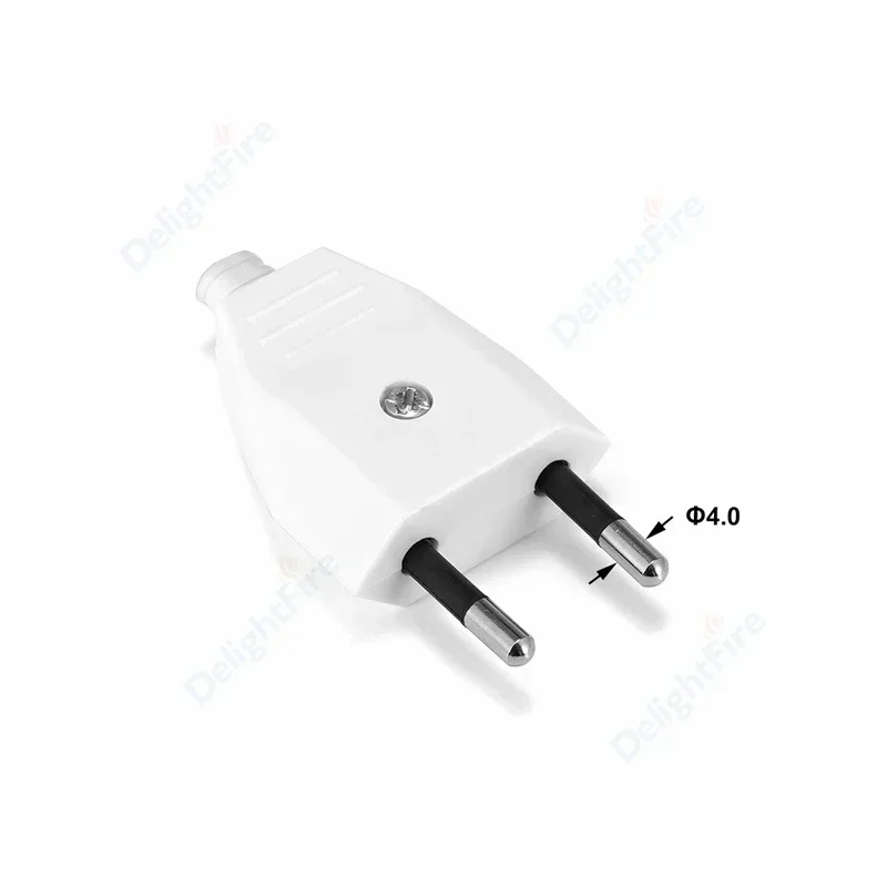 1-100 Chiếc EU Cắm 16A Nam Thay Thế Ổ Cắm Rewireable Schuko Electeic Ổ Cắm Euro Đầu Kết Nối Điện Nối Dài dây Cáp