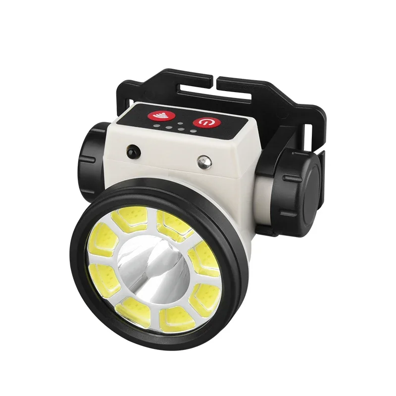 LED-Angelscheinwerfer, wiederaufladbare Lampe, leistungsstarke LED-Taschenlampen, Lanterna unterstützt sowohl Fern- als auch Abblendlicht mit Erfassungsfunktion