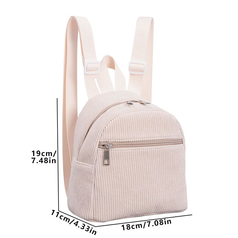 Mochila Kids Minimalista Corduroy Classic
