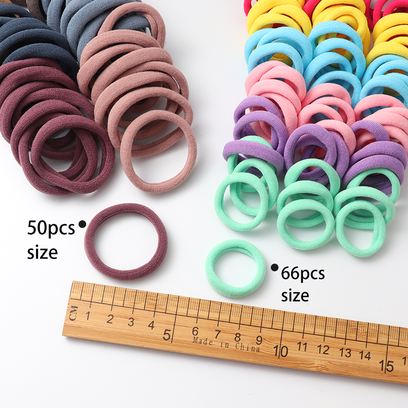 50 Stücke Mädchen Nylon Gummibänder Elastische Haarbänder Haarschmuck Kinder Pferdeschwanzhalter Stirnband Kinder Ornamente Geschenk