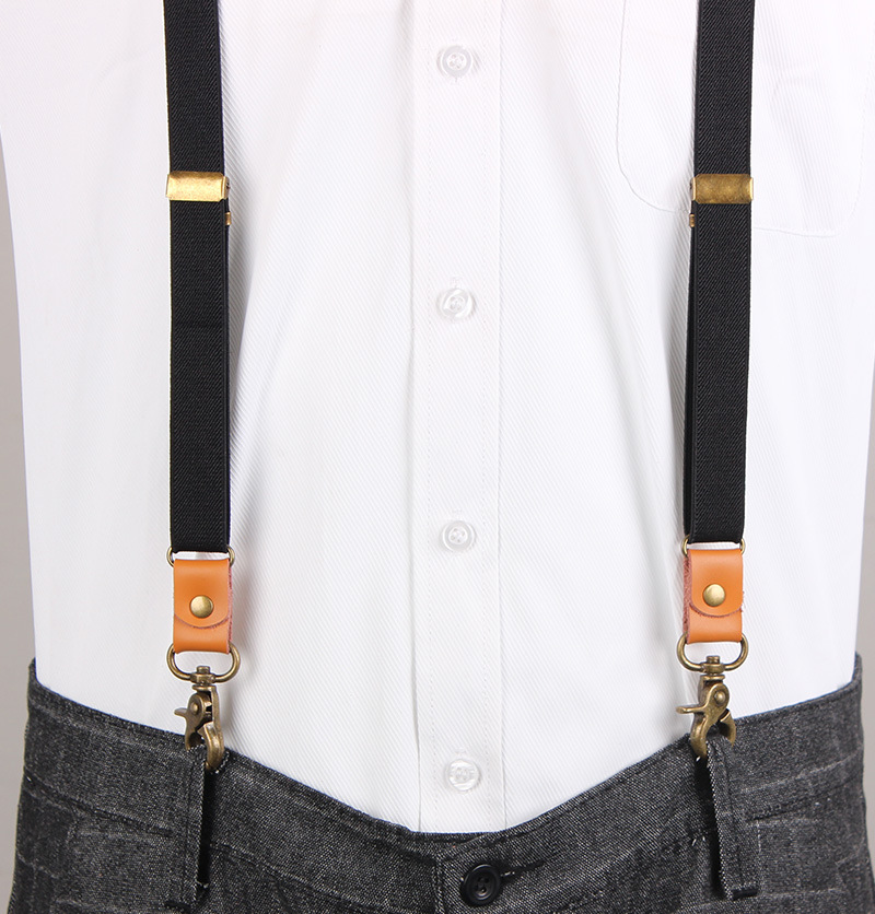Suspensórios masculinos vintage novo 3 ganchos suspensórios homem para calças casuais suspensórios de calças masculinas moda ajustável suspensórios femininos