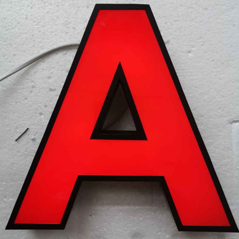 Letras LED acrílicas frontlit para exteriores, letreros para tiendas, señalización de nombre de tienda publicitaria, letras LED acrílicas 3D para logotipo de empresa