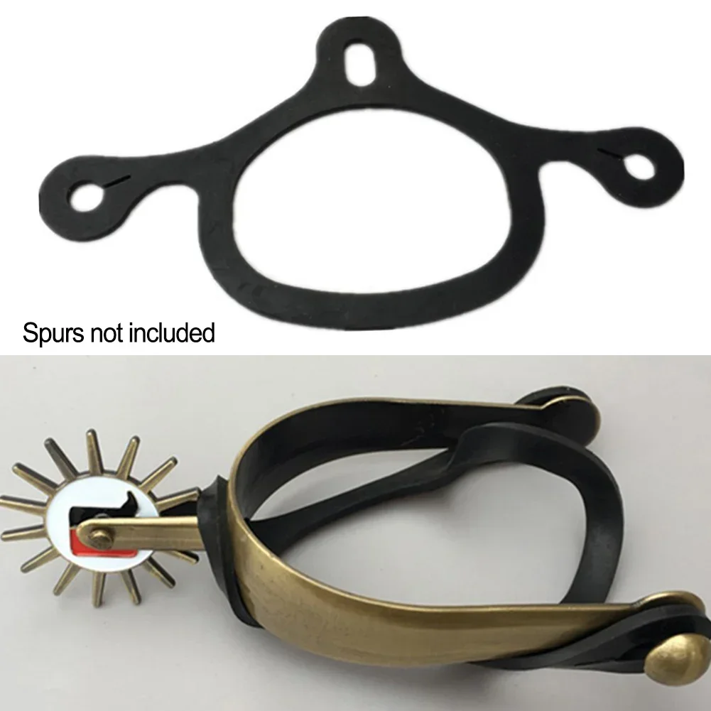 1 คู่ Spurs เข็มขัด Tie Down สายยาง Spur สายรัดยาง Spur สายรัดหรือการฝึกอบรม Horse Alloy BUCKLE อุปกรณ์ขี่ม้า