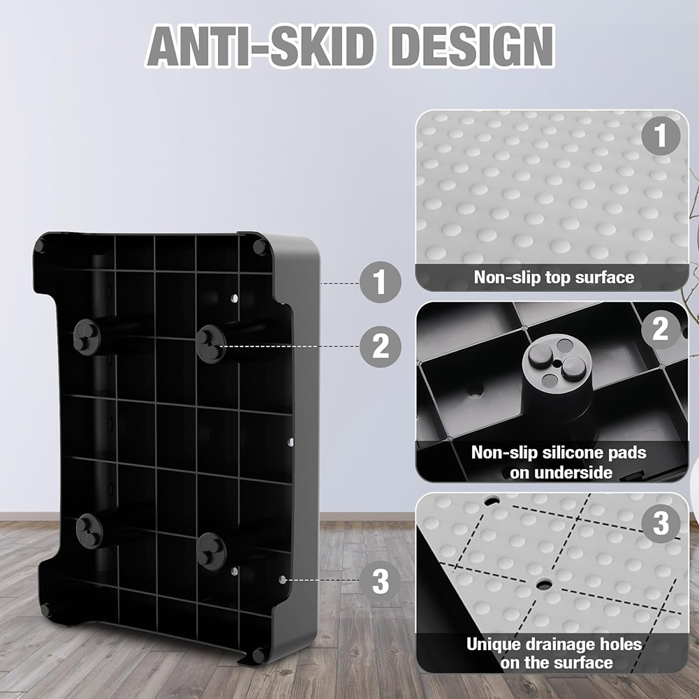 Non-Slip Step Platform Indoor and Outdoor, Portable Step Riser for Adults & Seniors, Safety Step for Car, Bedside, Shower