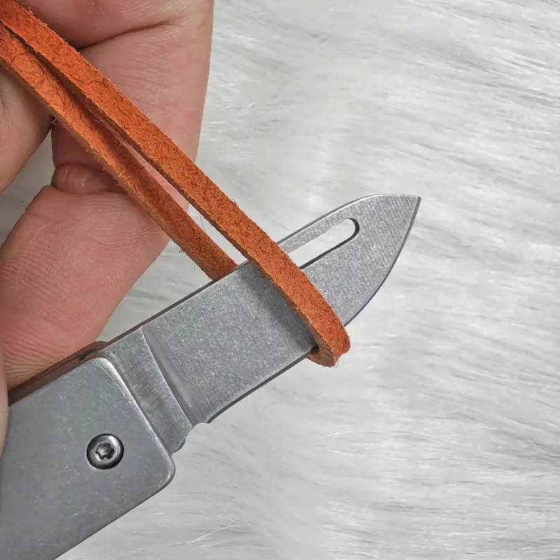 Mini cuchillo plegable para exteriores, cuchillo de autodefensa para acampar de alta dureza, regalo, cuchillo de fruta, caja abierta, herramienta, colgante de llave