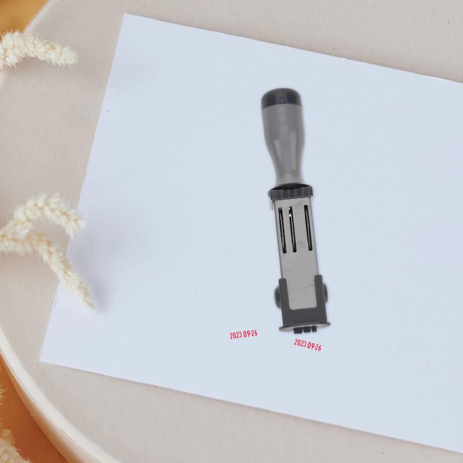 Fecha Date Stamp Material (round 21mm) Daily Use Stamper for File Office Egg Stamps Fresh Eggs