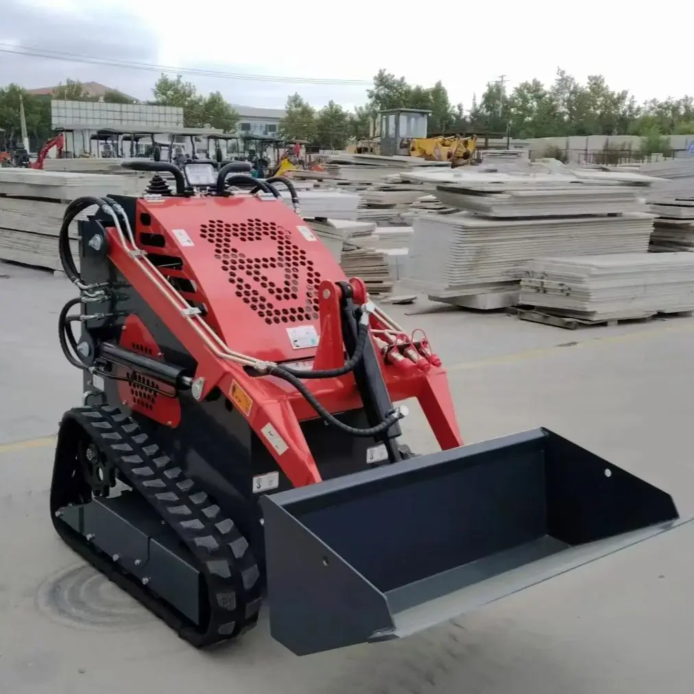 Customized Skid Steer Loader Diesel Hydraulic 1050kg Skid Steer Loader With Cab