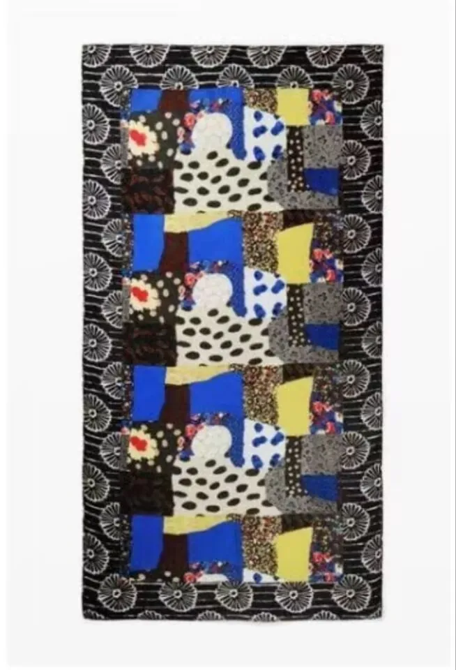 Bufanda de playa con estampado español único original de comercio exterior, arte en color a la moda, chal para mujer