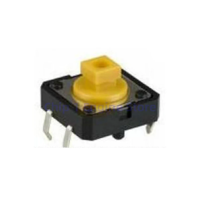 10/30/50/100 Uds interruptores táctiles originales B3F-4055 interruptor táctil de botón cuadrado amarillo 12*12*7,3mm para Micro interruptor omron