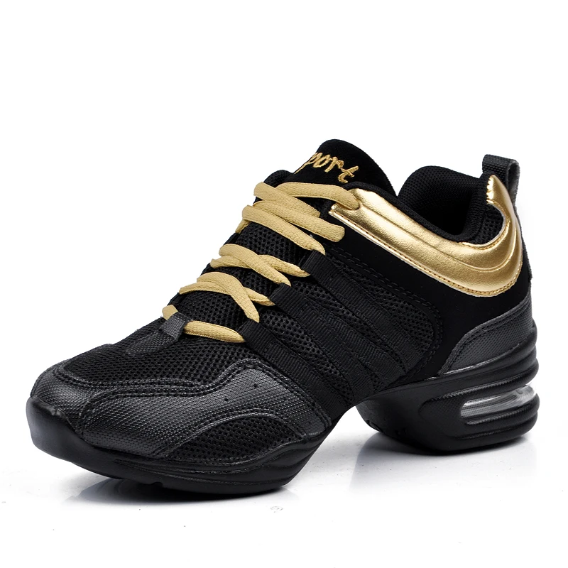 Damskie buty do tańca nowoczesnego Lady oddychające dzianinowe buty do tańca jazzowego kobiece antypoślizgowe obuwie sportowe na co dzień