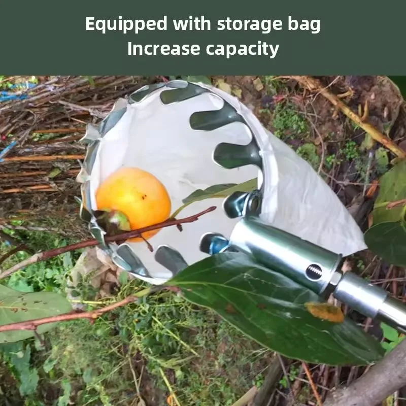1pc ferramenta de selecionador de frutas, ferramenta de selecionador de cereja de metal, cabeça de cesta de selecionador de frutas, acessório de colheitadeira de frutas ferramentas de hardware de jardim
