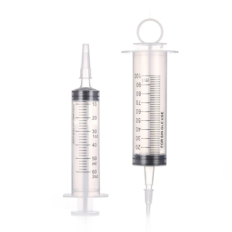 20-500ml Syringe Feeding Tools For Pets Large Capacity Plastic Syringe With Tubing For Measureing Liquids