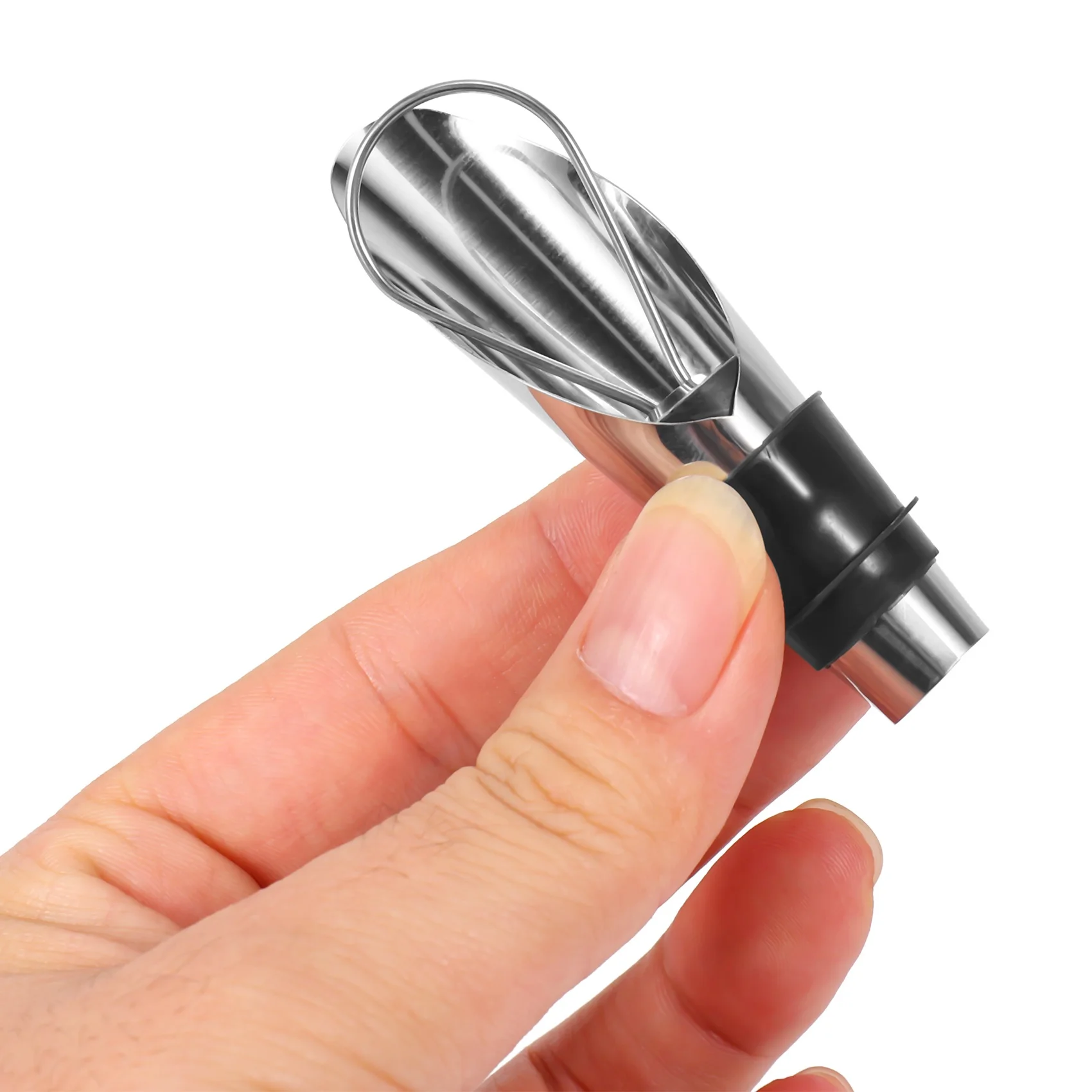 ใหม่ล่าสุดสแตนเลสสตีลไวน์ Pourer โลหะไวน์เทท่อระบายน้ํา Bar Home ชุดไวน์ไวน์ Stopper แชมเปญ Stopper