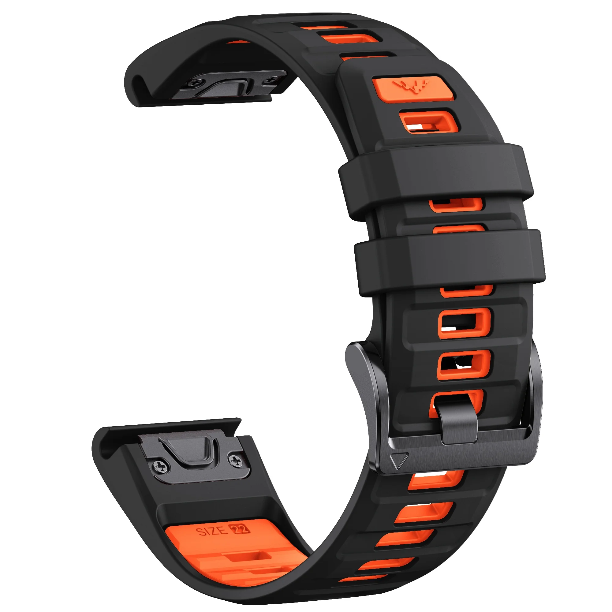 Garmin Fenix ​​8 47mm 51mm E 7 7X 6 6X 5 5X/Epix Pro/Enduro 3 QuickFit 22mm 26mm 실리콘 스트랩 팔찌용 1:1 Fenix8 시계 밴드