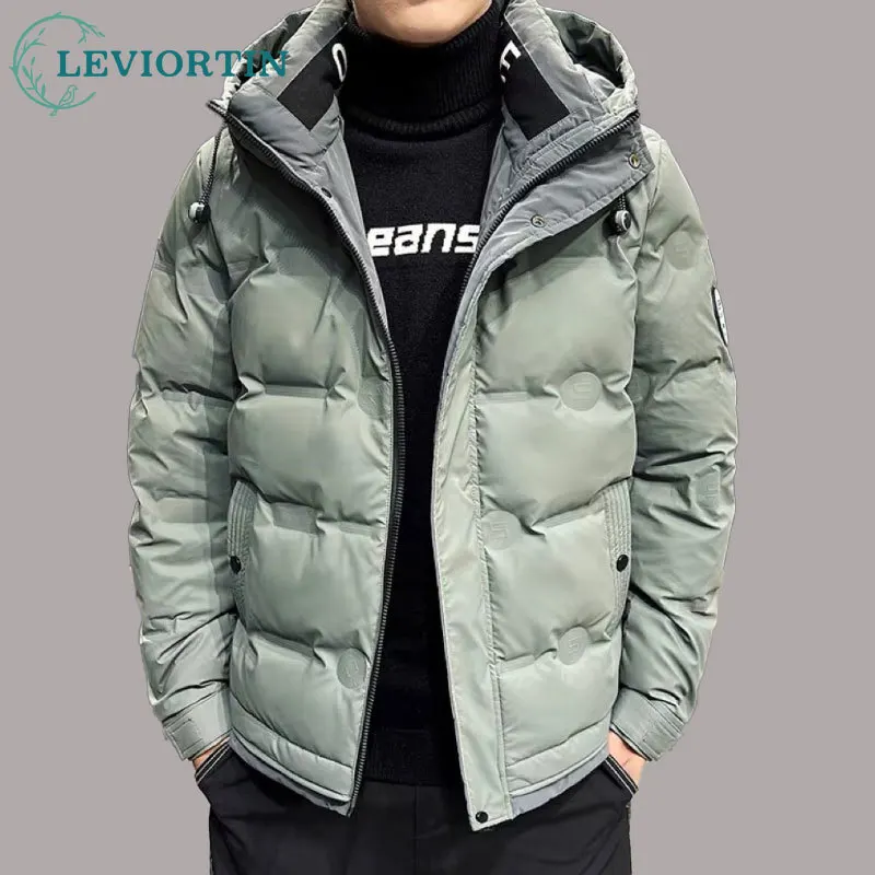 Herren Daunen jacke Winter neue verdickte warme und kälte sichere Outwear Top lässige weiße Enten Daunen Hoodie Mäntel für Männer
