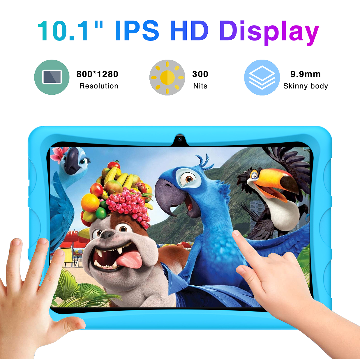 DOOGEE U10KID Tablet für Kinder 10.1 Tablet 9 GB + 128 GB (bis zu 1 TB) Android Tablet 13 Touch HD Widevine L1 TÜV 5060 mAh