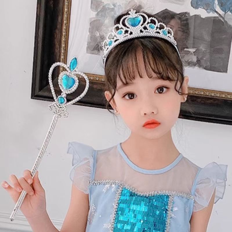 ชุดเครื่องประดับเจ้าหญิงเอลซ่า 7 ชิ้น ถุงมือมงกุฎ สร้อยคอไม้กายสิทธิ์ ต่างหู สร้อยข้อมือ แหวน เครื่องประดับคอสเพลย์ รายการโปรดของเด็กผู้หญิง
