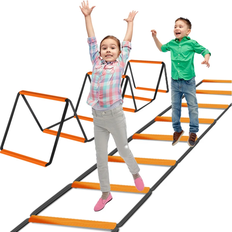 Escalera de agilidad multifuncional, equipo de entrenamiento de velocidad, baloncesto, fútbol, juegos deportivos al aire libre para niños y adultos
