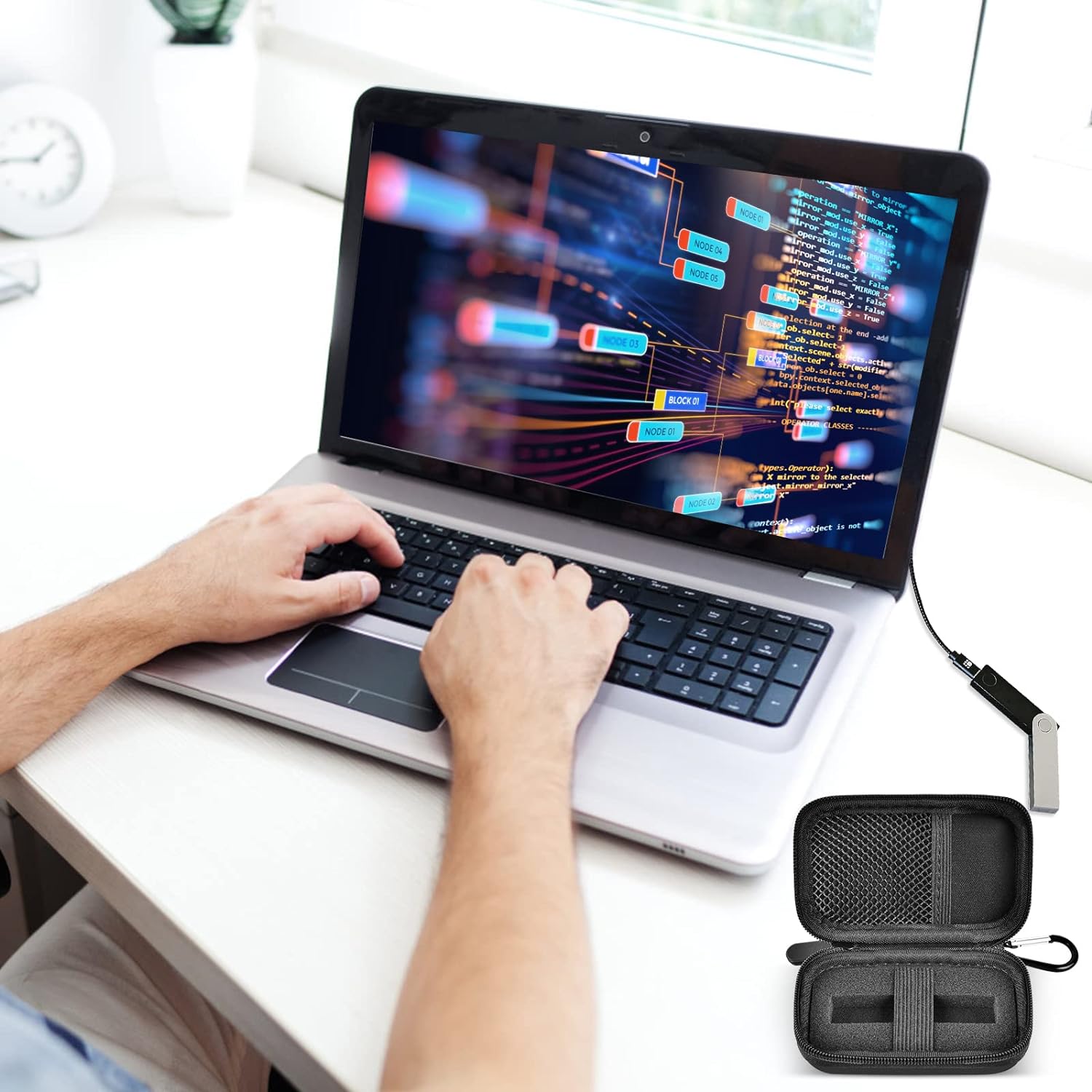 Hülle kompatibel mit Ledger Nano X/S/S Plus für Kryptowährung Hardware Wallet – BTC für Bitcoin, Ethereum, Ripple, Altcoins