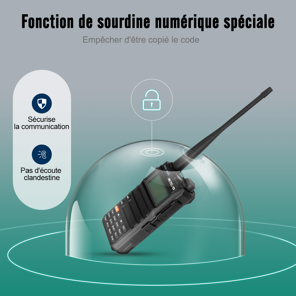 Retevis RA685 Talkie Walkie Professionnel Portable Poste Radio Amateur Ptt Radioamateur Ham Radio de Mobile VHF UHF Talkie-walkie Longue Portée Toki Walkie CHIRP