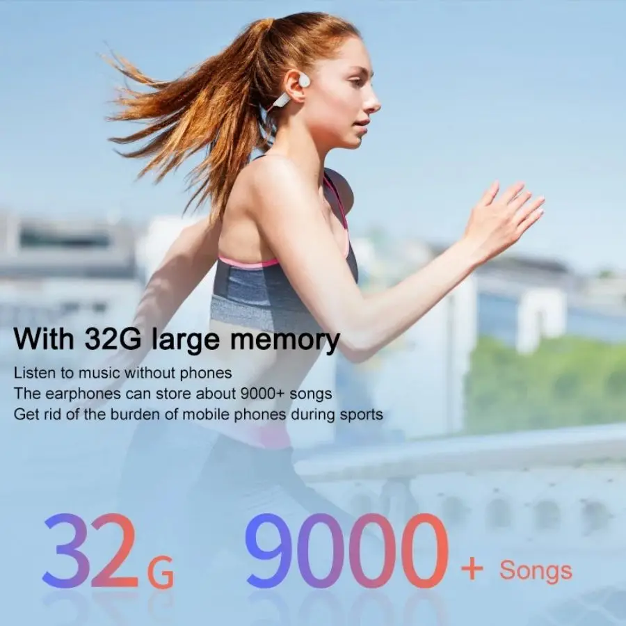 IPX8防水水泳ダイビング骨伝導ヘッドフォンBluetooth 5.3ベースワイヤレスヘッドセットMP3（32G）プレーヤーフィットネスサイクリングイヤホン20メートルの深さのダイビングイヤーフック骨伝導Bluetoothヘッドセットすべてのスマートフォンと互換性があります