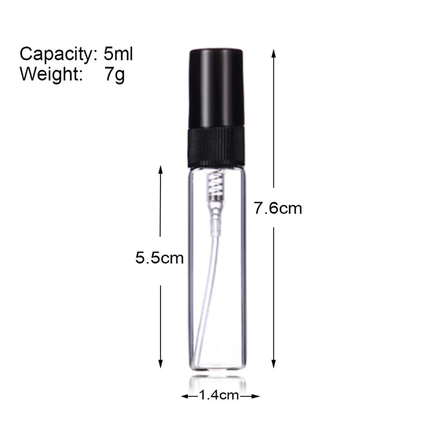 20pcs 4 액세서리 5ml 미니 향수 스프레이 유리 병 20 스프레이 병, 2 깔때기, 2 Droppers