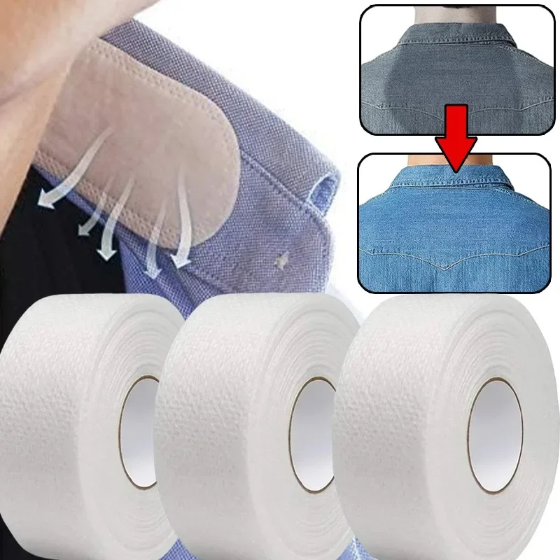 自己粘着性の通気性のある汗吸収パッド,使い捨ての襟,白いTシャツ,襟の帽子,粘着性のステッカー,新しい