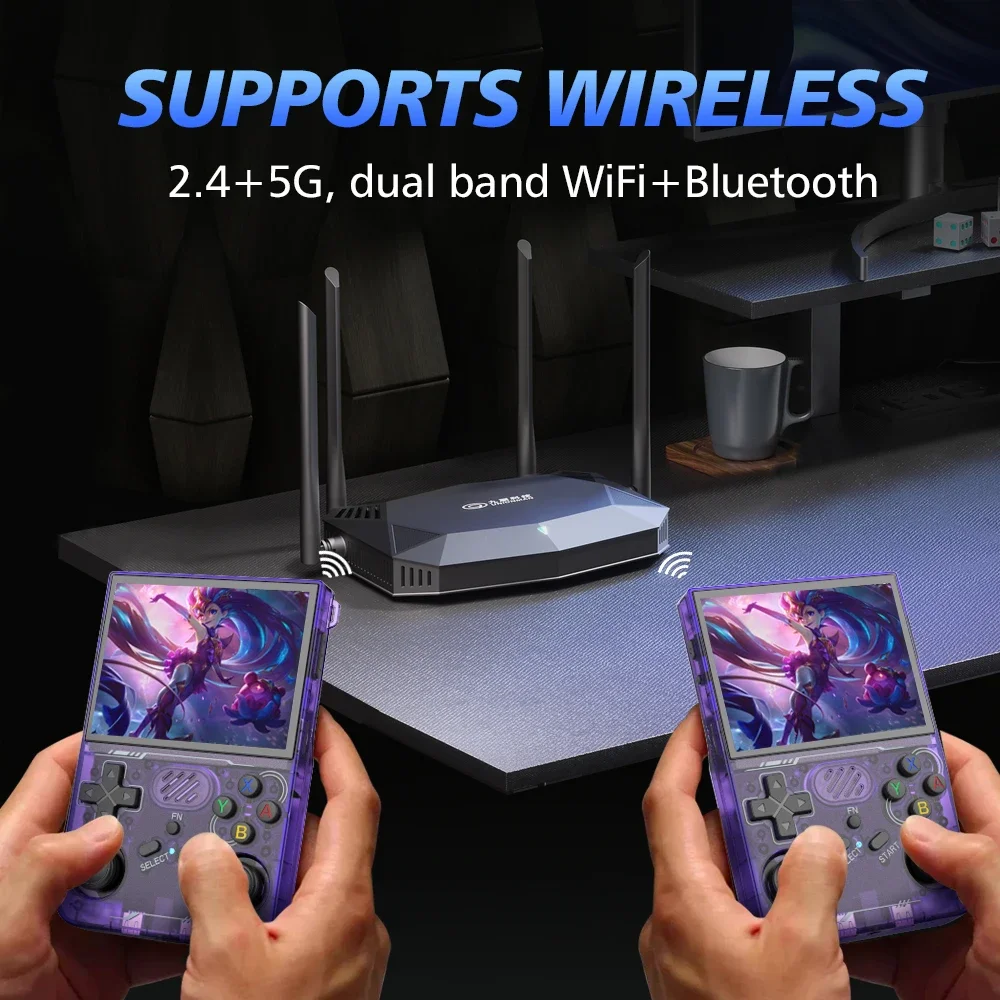 100% ArKOS R36XX consola de juegos portátil Retro sistema Linux pantalla IPS de 3,5 pulgadas 64/128GB/256GB reproductor de juegos R36S versión actualizada